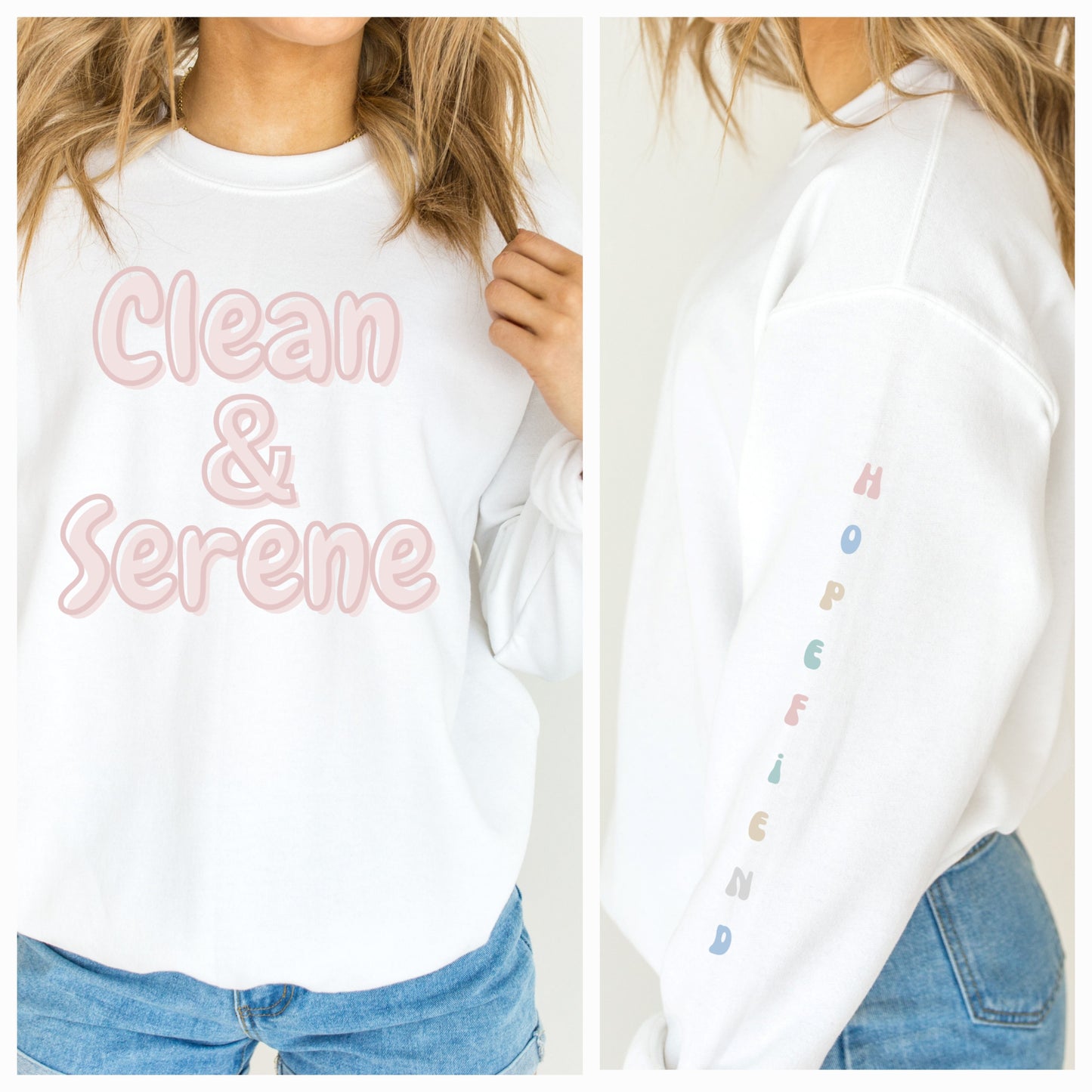 Clean and Serene Hope Fiend Crewneck Sweatshirt