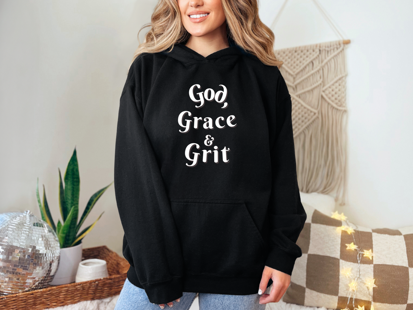 God Grace and Grit Recovery Hoodie Unisex