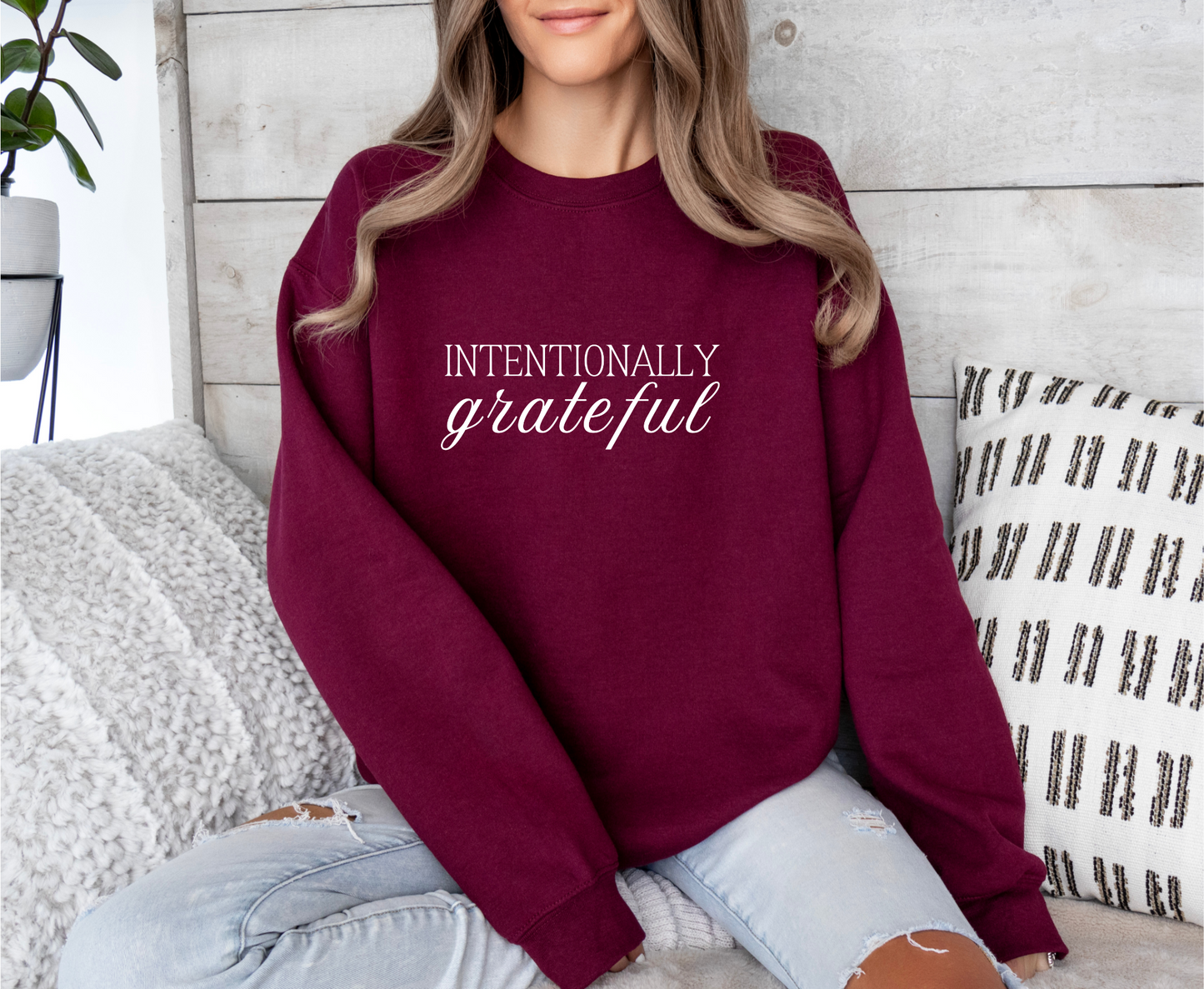 Intentionally Grateful Recovery Sweatshirt