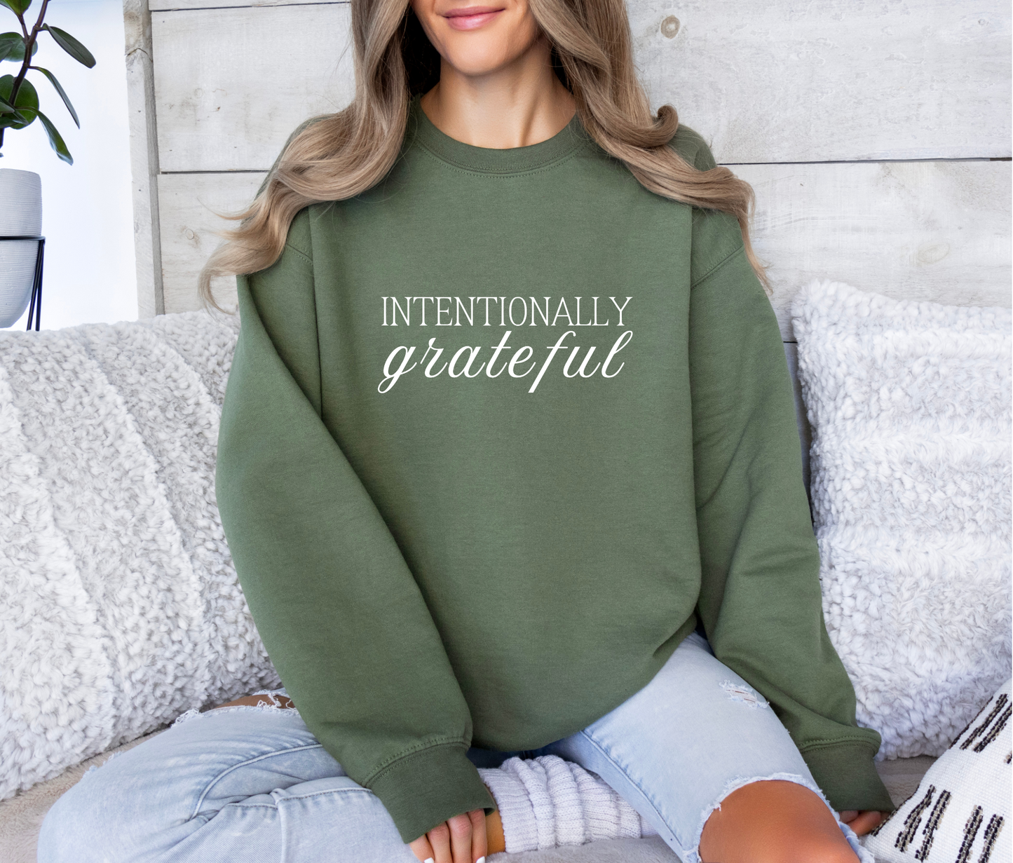 Intentionally Grateful Recovery Sweatshirt