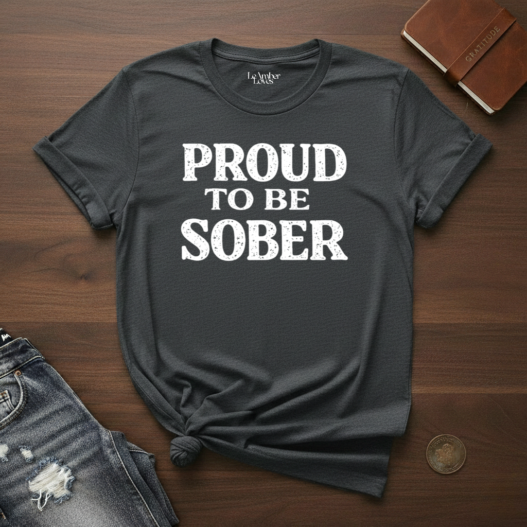 Proud To Be Sober- T-Shirt