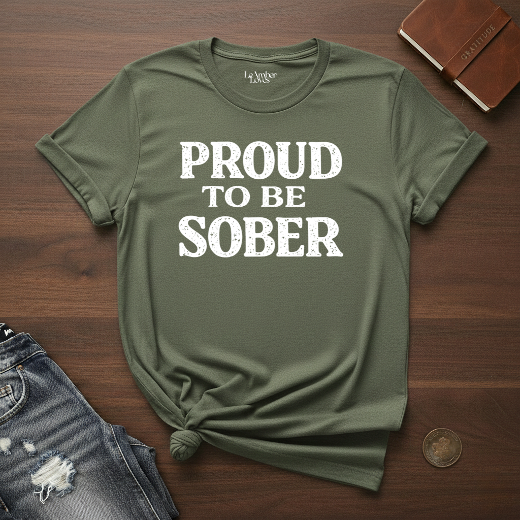 Proud To Be Sober- T-Shirt