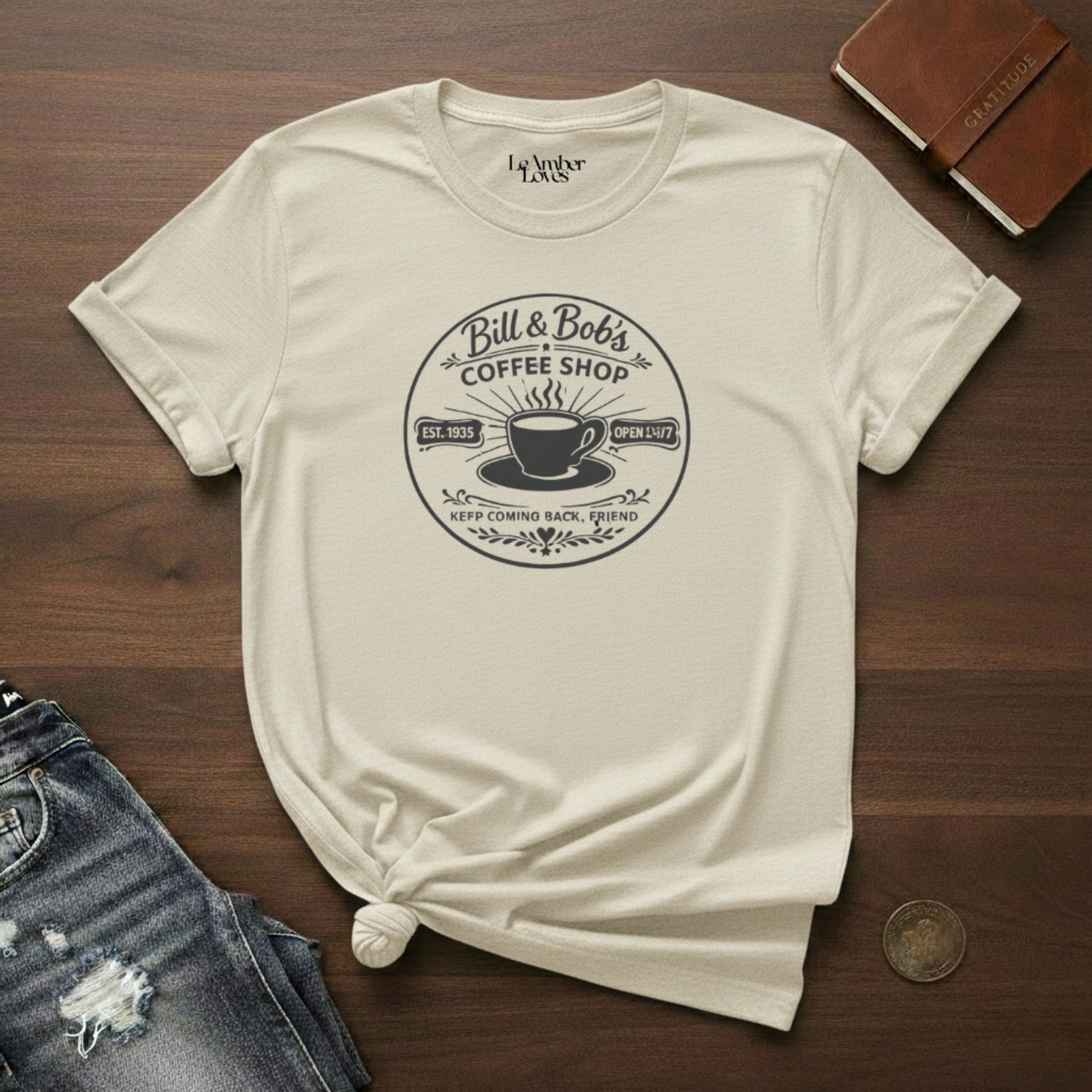 Bill & Bob's Coffee Shop- T-Shirt