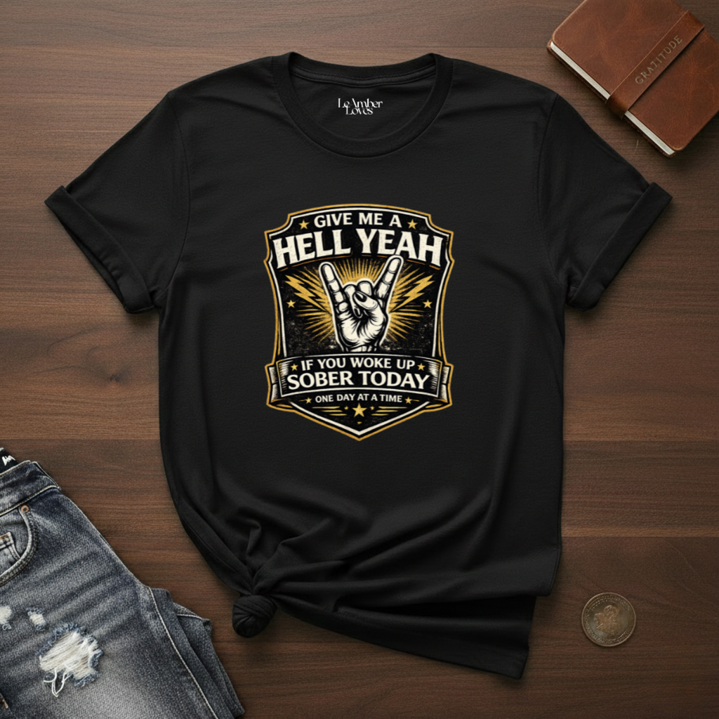 Give Me A Hell Yeah If You Woke Up Sober Today- T-Shirt