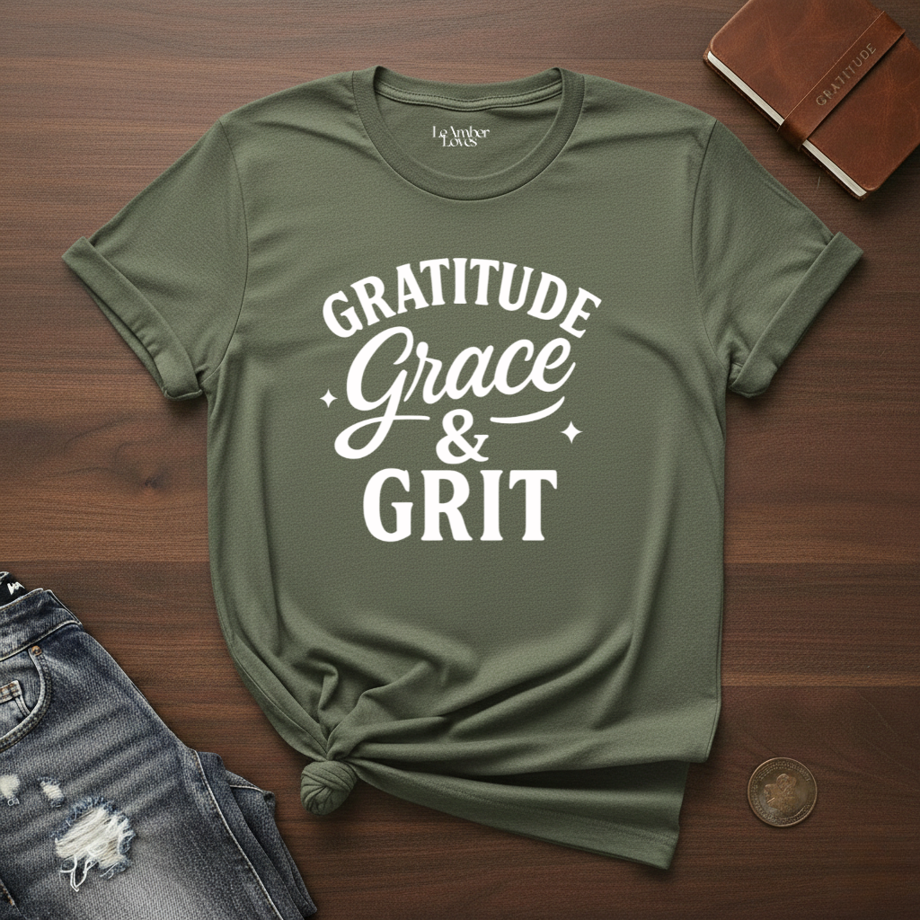 Gratitude Grace & Grit- T-Shirt