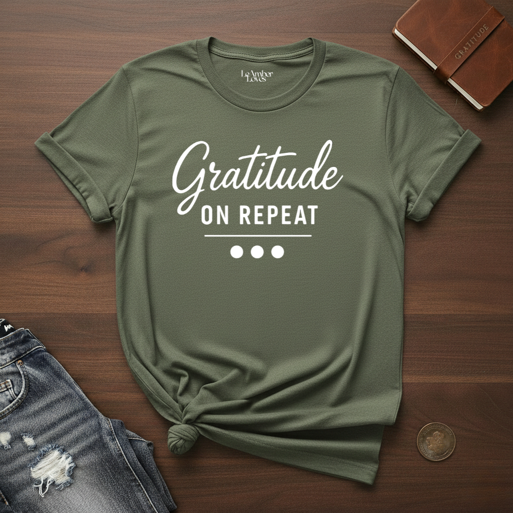 Gratitude On Repeat- T-Shirt