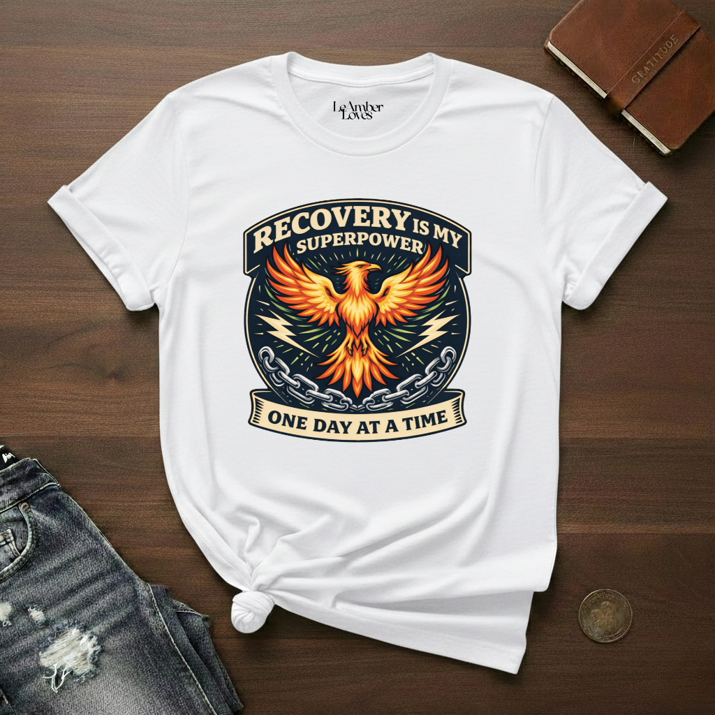 Recovery Is My Superpower- T-Shirt