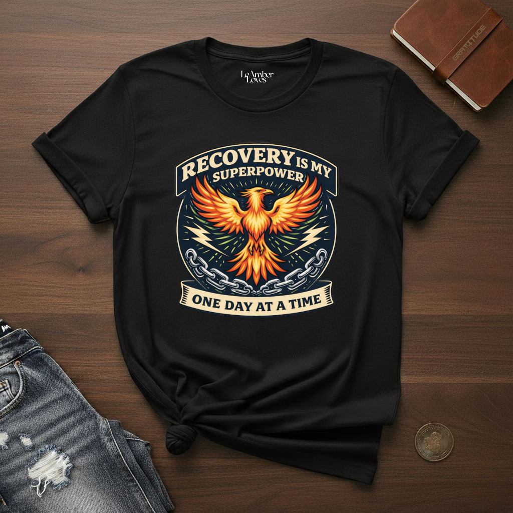 Recovery Is My Superpower- T-Shirt