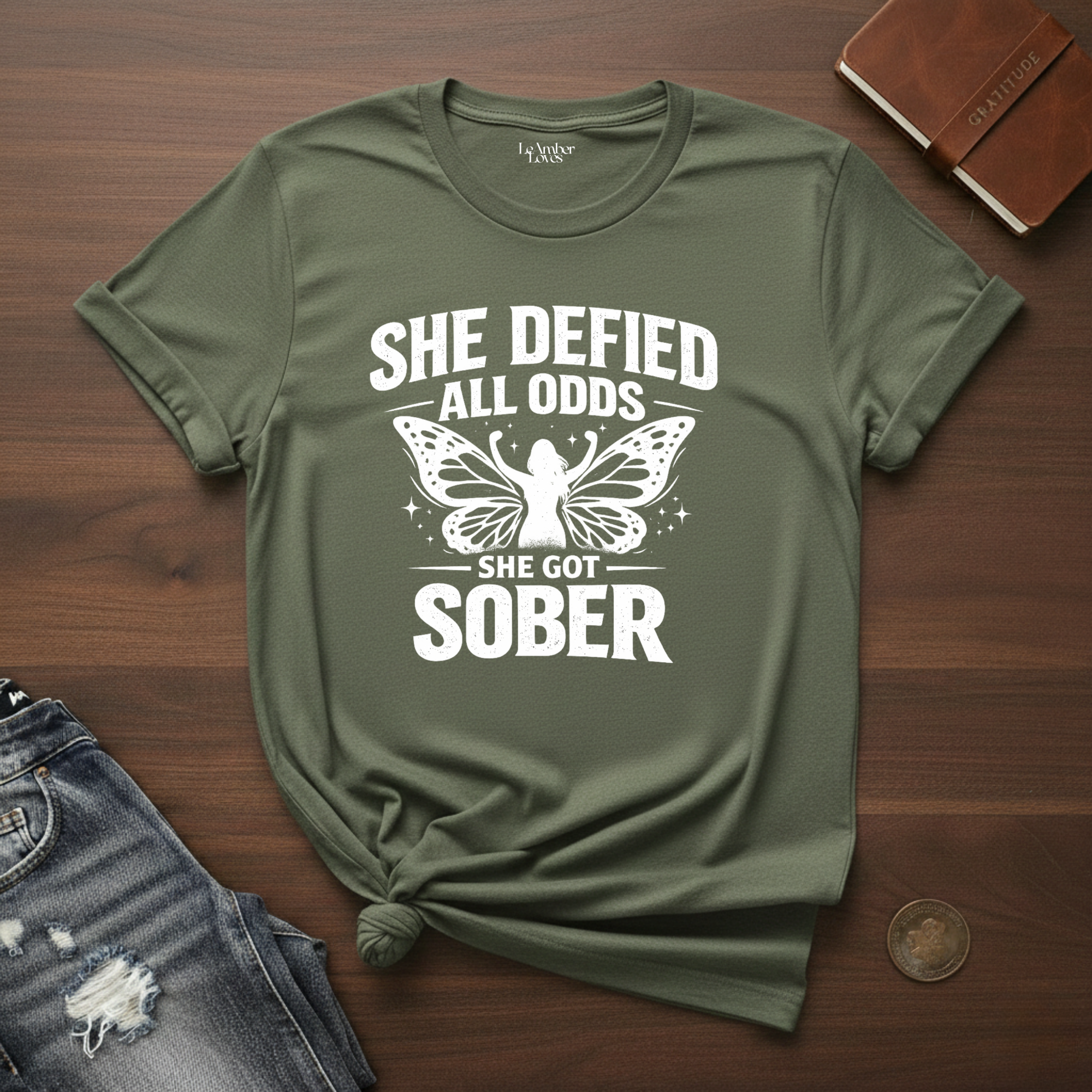 She Defied All Odds- T-Shirt
