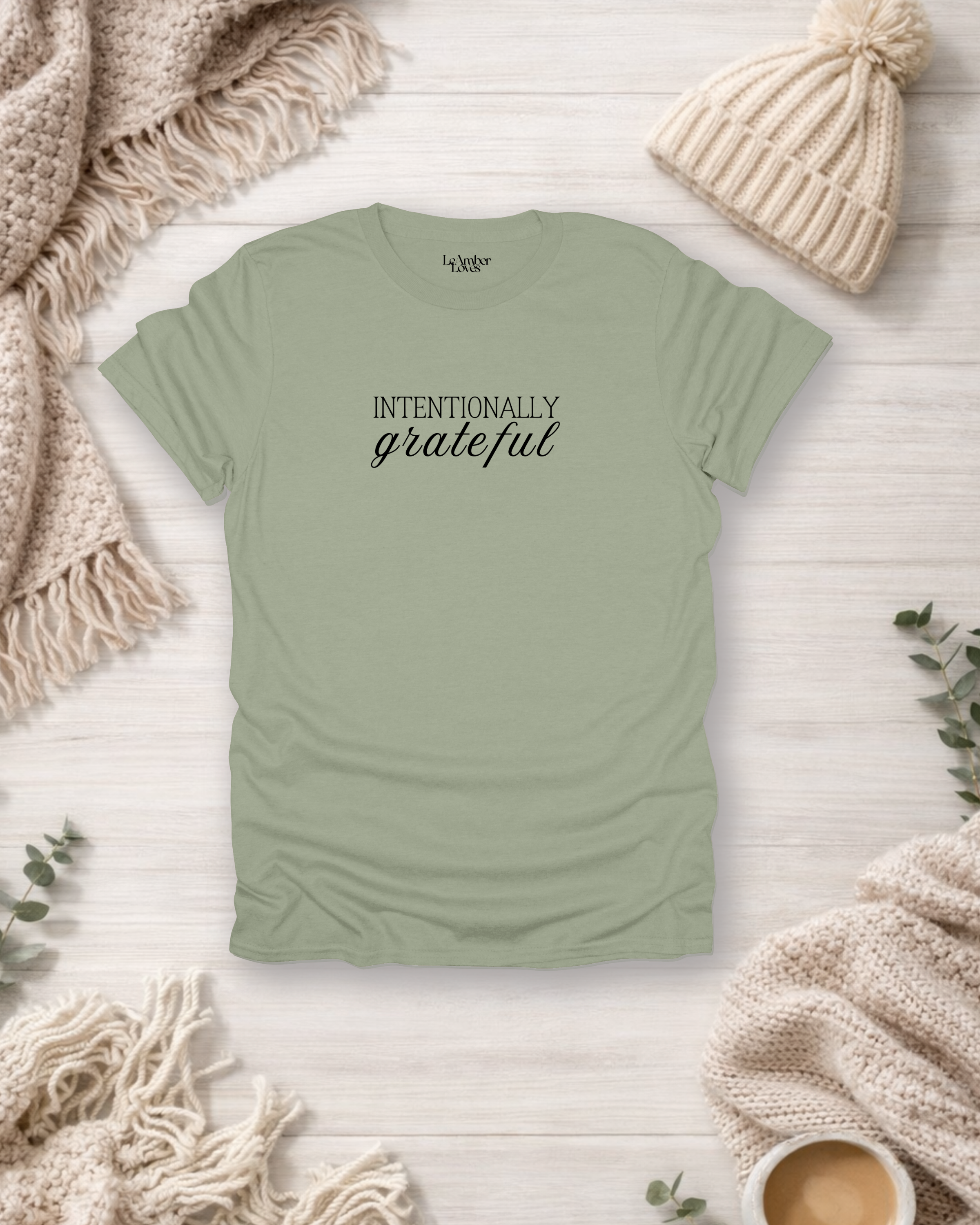 Intentionally Grateful | Gratitude Unfiltered T-Shirt