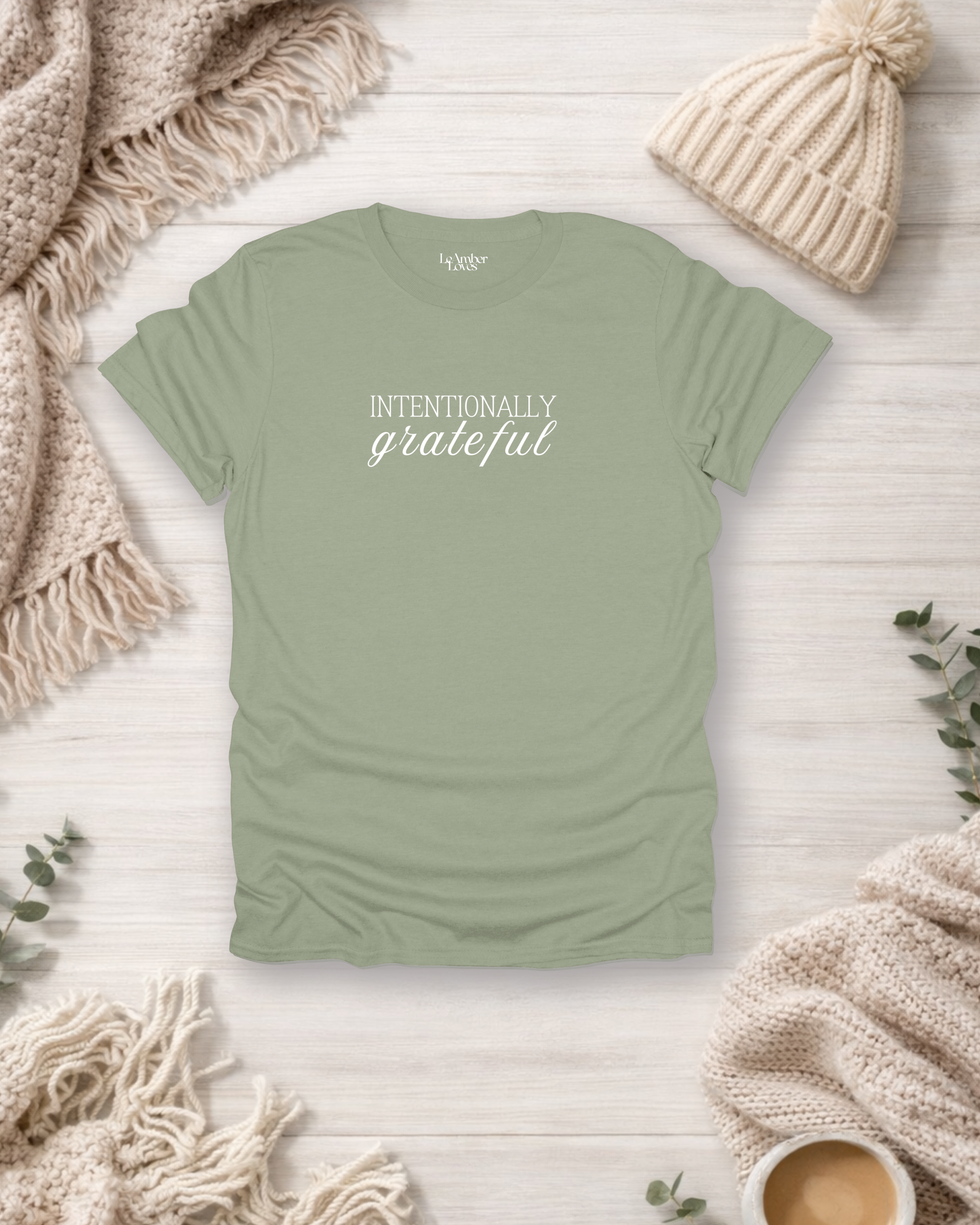 Intentionally Grateful | Gratitude Unfiltered T-Shirt