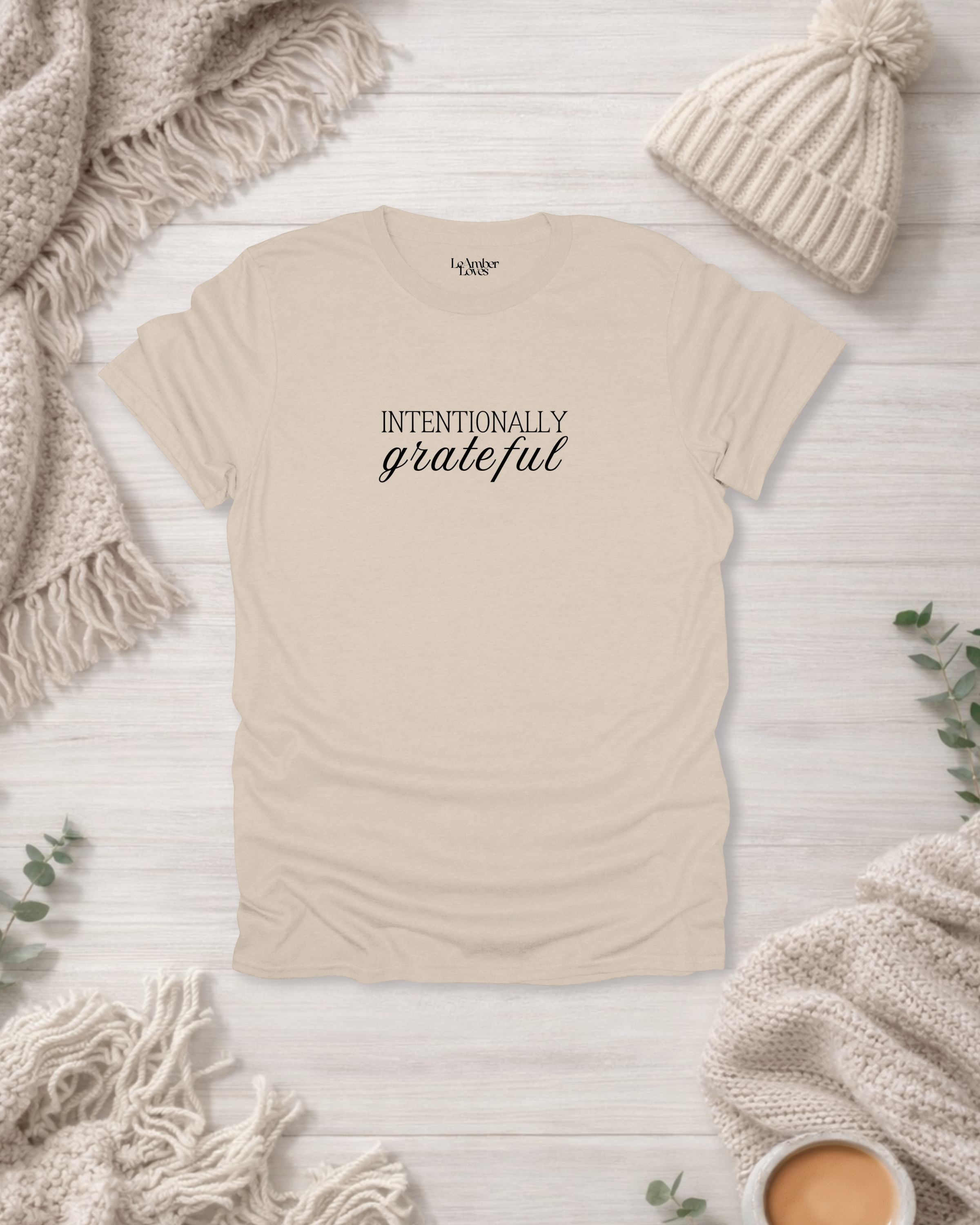 Intentionally Grateful | Gratitude Unfiltered T-Shirt