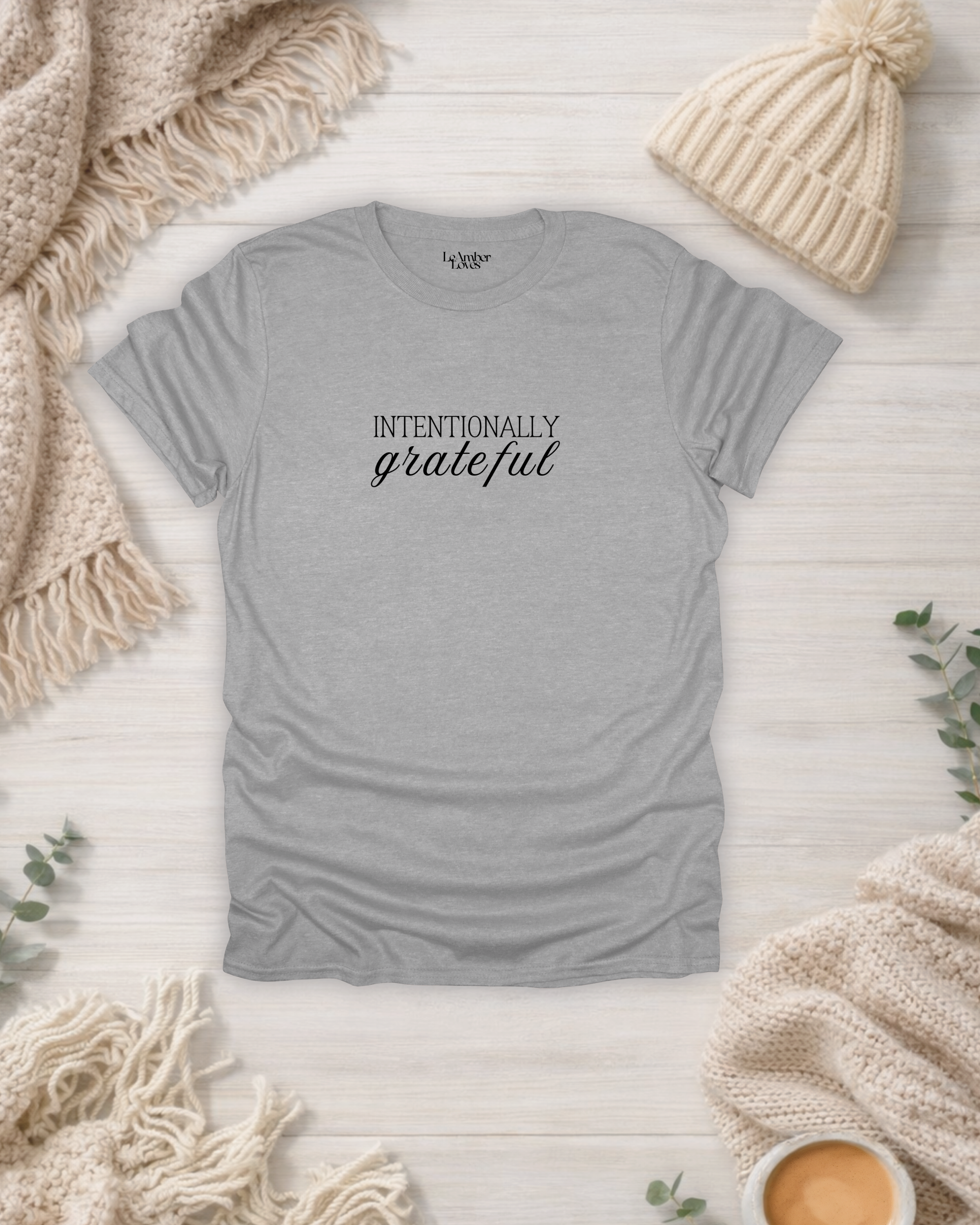Intentionally Grateful | Gratitude Unfiltered T-Shirt